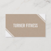 シンプル角度モダン文字ミニマルトレンディーエコクラフト 名刺 (裏面)