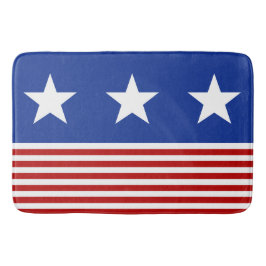 シンプル記号スター&ストライプアイディア+あなたのシンボル バスマット