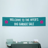 シンプル記号 – FLOWERS +テキストとアイディア 横断幕 (トレードショー)