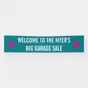 シンプル記号 – FLOWERS +テキストとアイディア 横断幕