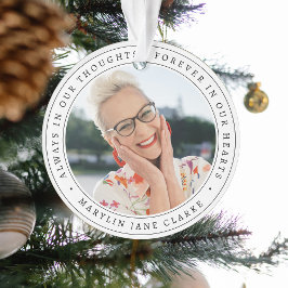 シンプル記念写真クリスマス オーナメント