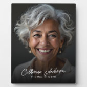 シンプル記念写真&カスタム文字卓上 フォトプラーク (正面)