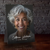 シンプル記念写真&カスタム文字卓上 フォトプラーク