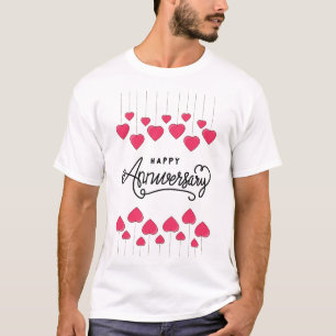 シンプル記念日Tシャツ – カスタム年祭 Tシャツ