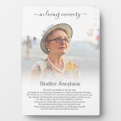 シンプル詩編記念写真 フォトプラーク (正面)