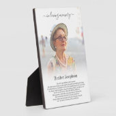 シンプル詩編記念写真 フォトプラーク (側面)