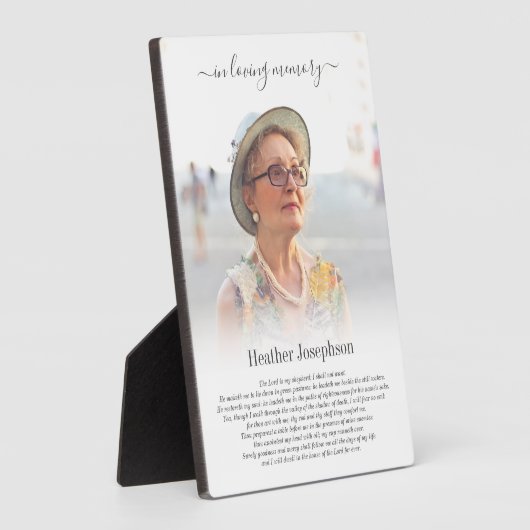 シンプル詩編記念写真 フォトプラーク (側面)