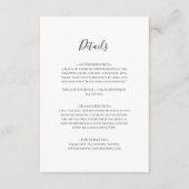 シンプル詳細エレガントエンクロージャカード エンクロージャーカード (正面)