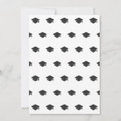 シンプル誇りを持ったモダン母及びパパ卒業パーティー 招待状 (裏面)