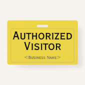 シンプル認定ビジターのバッジ バッジ (正面)