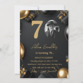 シンプル誕生エレガントパーティー 招待状 (正面)