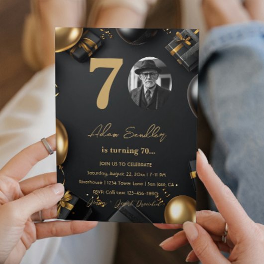 シンプル誕生エレガントパーティー 招待状