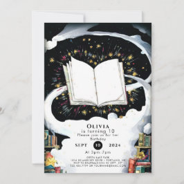 シンプル誕生日キッズフェアユタリーストーリーブック 招待状