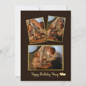 シンプル誕生日フォト誕生日カード シーズンカード (正面)