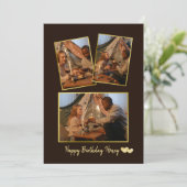 シンプル誕生日フォト誕生日カード シーズンカード (スタンド正面)