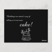 シンプル誕生日招待状はがき ポストカード (裏面)