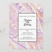 シンプル誕生日招待状 招待状 (正面/裏面)