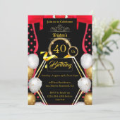 シンプル誕生日招待状 招待状 (スタンド正面)