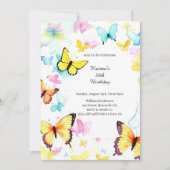 シンプル誕生日招待状 招待状 (正面)