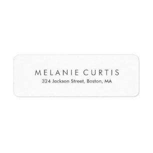 シンプル読み取り差出人住所ラベル ラベル