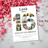 シンプル誰が16フォトコラージュの誕生日を見て10代のる 招待状