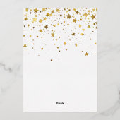 シンプル誰が16フォトコラージュの誕生日を見て10代のる 箔招待状 (裏面)