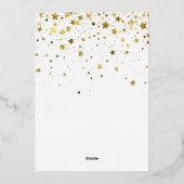 シンプル誰が16フォトコラージュの誕生日を見て10代のる 箔招待状 (裏面)