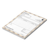 シンプル請求書作成縁どテンプレート ノートパッド (回転)