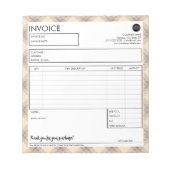 シンプル請求書作成縁どテンプレート ノートパッド (正面)