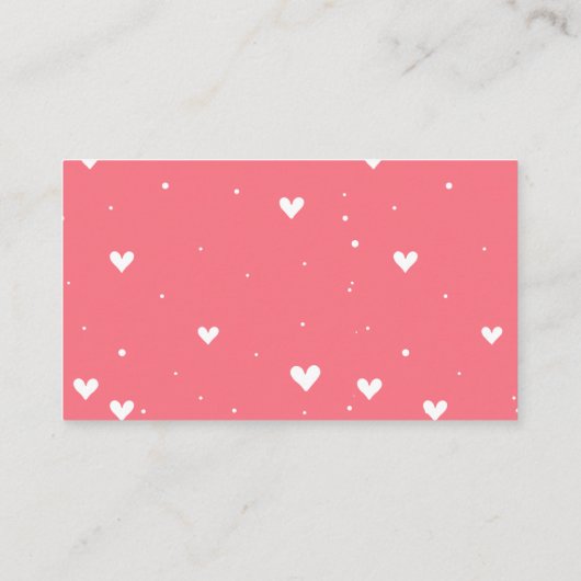 シンプル象&ハートバルーンおむつラッフル エンクロージャーカード (裏面)