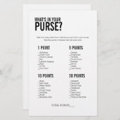 シンプル財布のブライダルシャワーゲーム (正面/裏面)