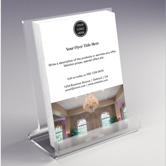 シンプル販売促進のビジネス企業のロゴ チラシ