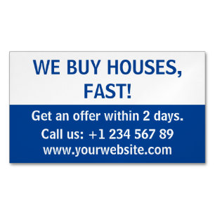 シンプル買実在Estate Investor Weハウス マグネット名刺