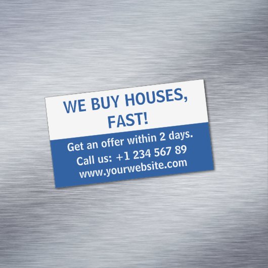 シンプル買実在Estate Investor Weハウス マグネット名刺 (インサイチュ)