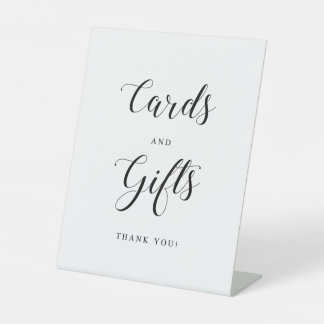 シンプル贈り物用の表札  台座サイン