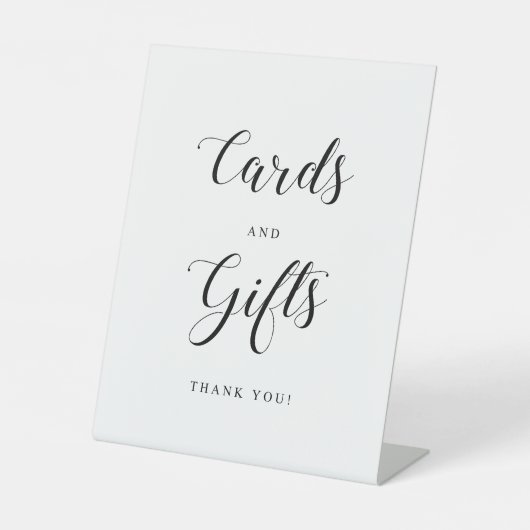 シンプル贈り物用の表札  台座サイン (正面)