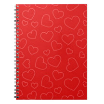 シンプル赤いハートパターン