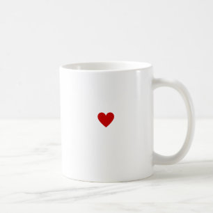 シンプル赤いハートラブクラシックシモダンッミニマルク コーヒーマグカップ