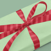 シンプル赤お洒落可愛いクラシックストライプの柄 サテンリボン