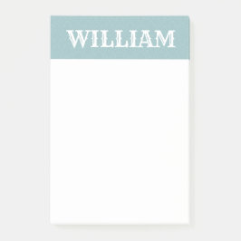 シンプル赤ちゃん青パーソナライズされた名 ポストイット