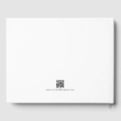 シンプル赤と白エレガントさくらんぼ結婚ズ ゲストブック (裏面)