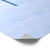 シンプル赤エレガントキツネ |ポスター ポスター (角)