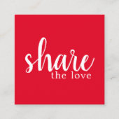 シンプル赤エレガント白美しい紹介カード 紹介カード (正面)