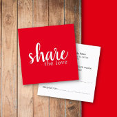 シンプル赤エレガント白美しい紹介カード 紹介カード