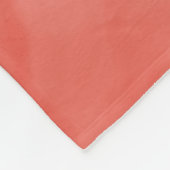 シンプル赤オレンジ色の繊細な大理石モノグラモダンム フリースブランケット (角)