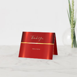 シンプル赤サンキューカード サンキューカード