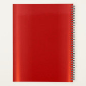 シンプル赤プランナー プランナー手帳 (裏面)