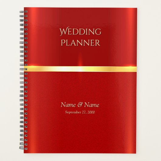 シンプル赤プランナー プランナー手帳 (正面)