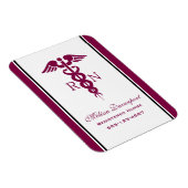 シンプル赤丸太ナース マグネット (右側)