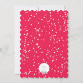 シンプル赤応援書道台本の写モダン真 シーズンカード (裏面)